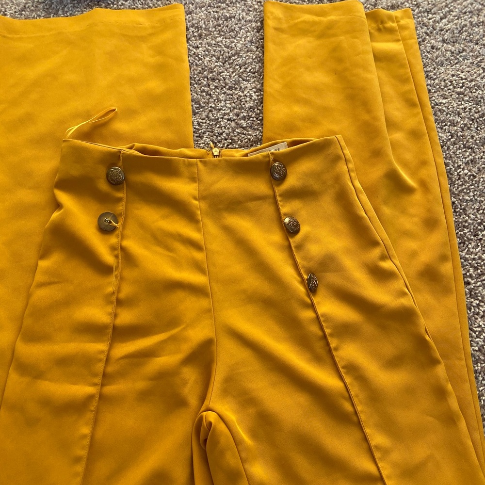 Mustard Yellow Trousers